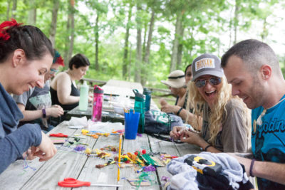 Summer tip: Have a crafting party like you're at adult summer camp! 